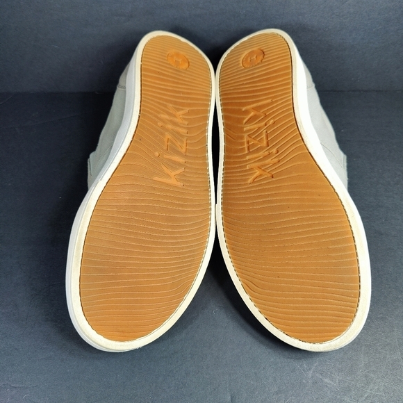 Kizik Venice Canvas Sneakers Slip On Granite Hands Free Men\'s Shoes Size 12 main image 6